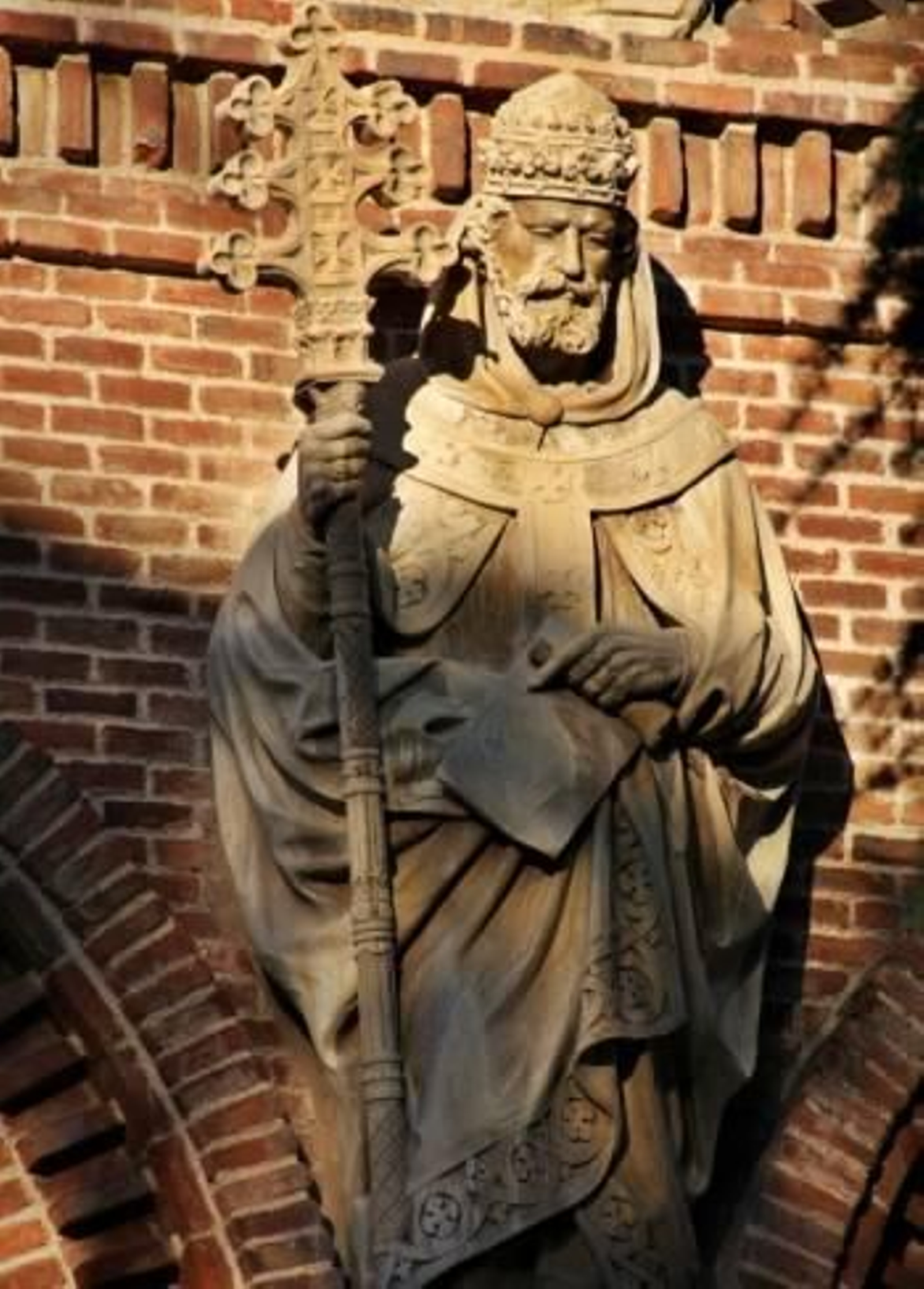 Imagen del papa Dámaso I en el Seminario de Madrid.