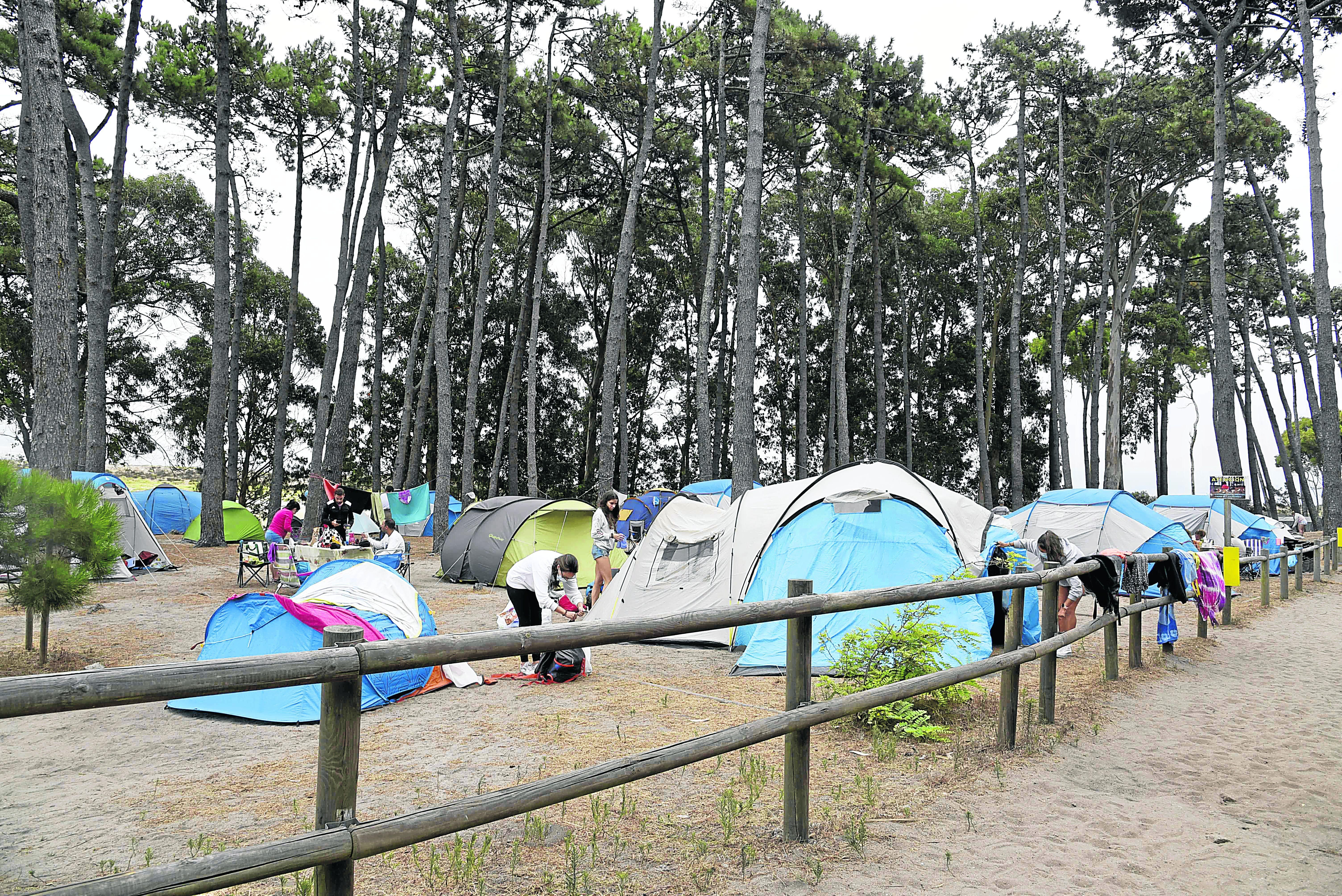 El camping de  Cíes pudo con la pandemia gracias a la gran afluencia de turismo nacional