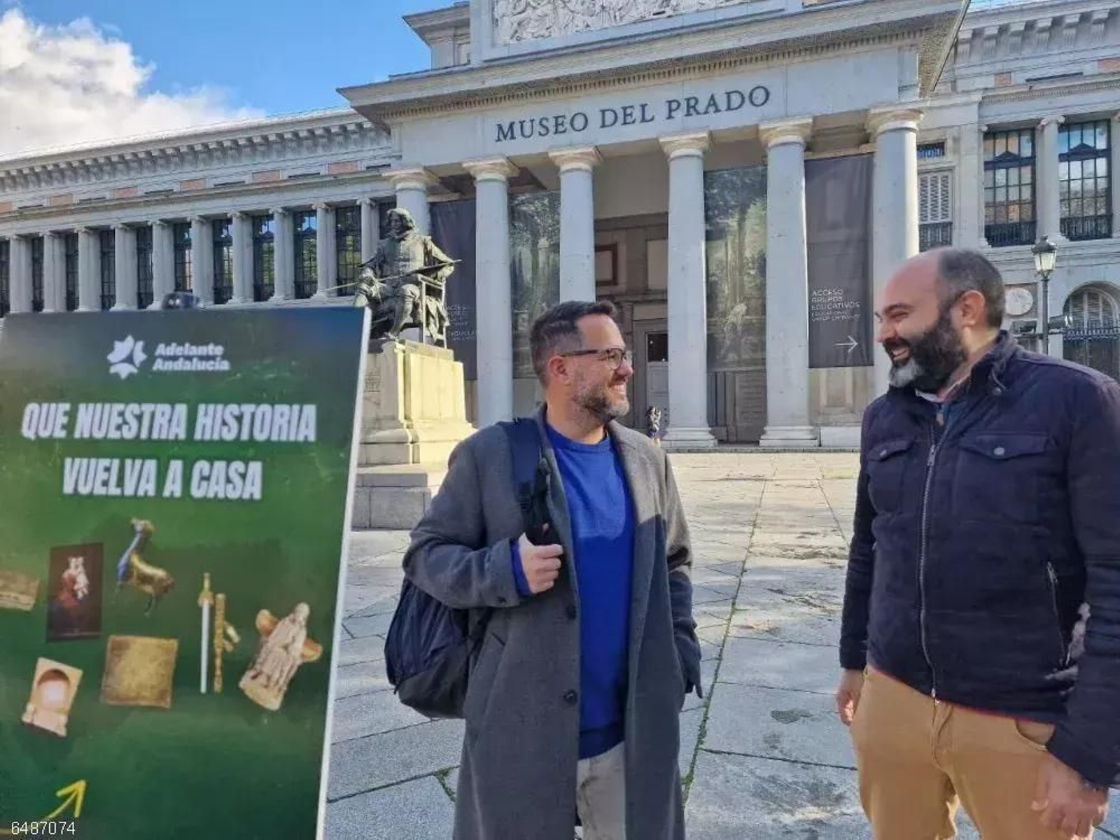 El portavoz de Adelante Andalucía, José Ignacio García, este jueves en Madrid para presentar la iniciativa parlamentaria sobre recuperación de obras de arte de procedencia andaluza.|EP