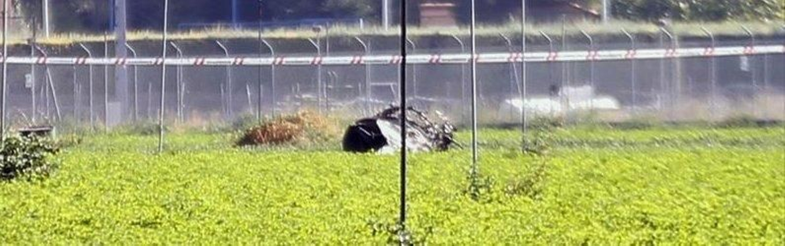 Un avión Eurofigther que volvía a Albacete tras participar en los actos con motivo del Día de la Fiesta Nacional