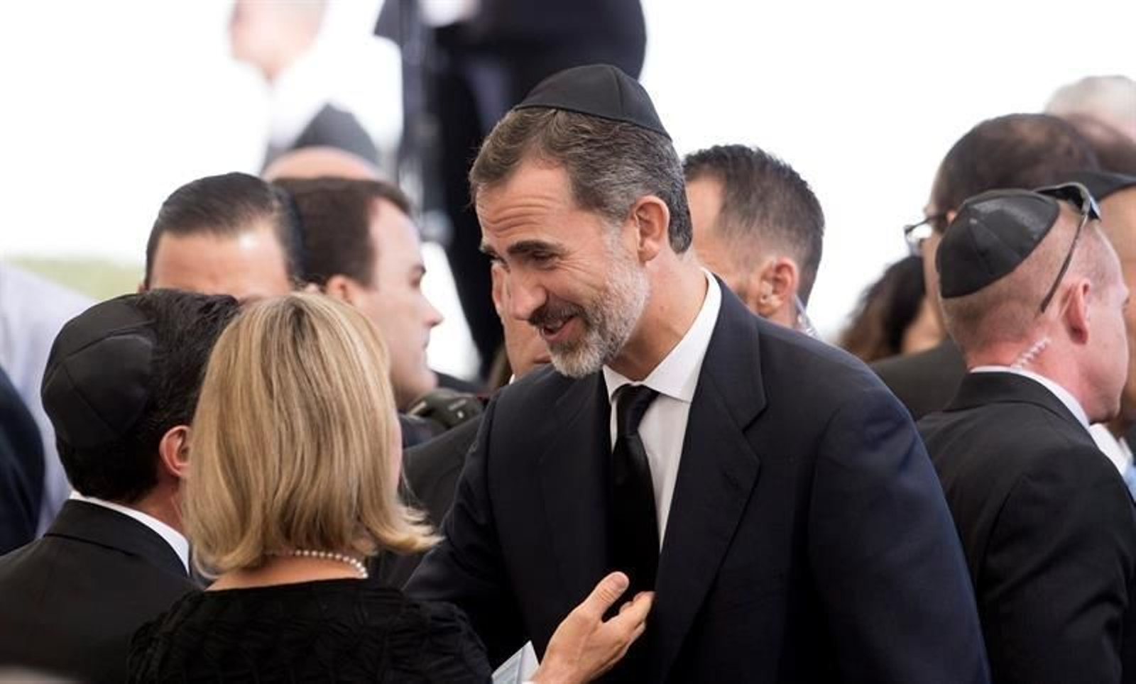 El rey Felipe VI asiste al funeral de estado del expresidente israelí y premio Nobel de la Paz, Simón Peres