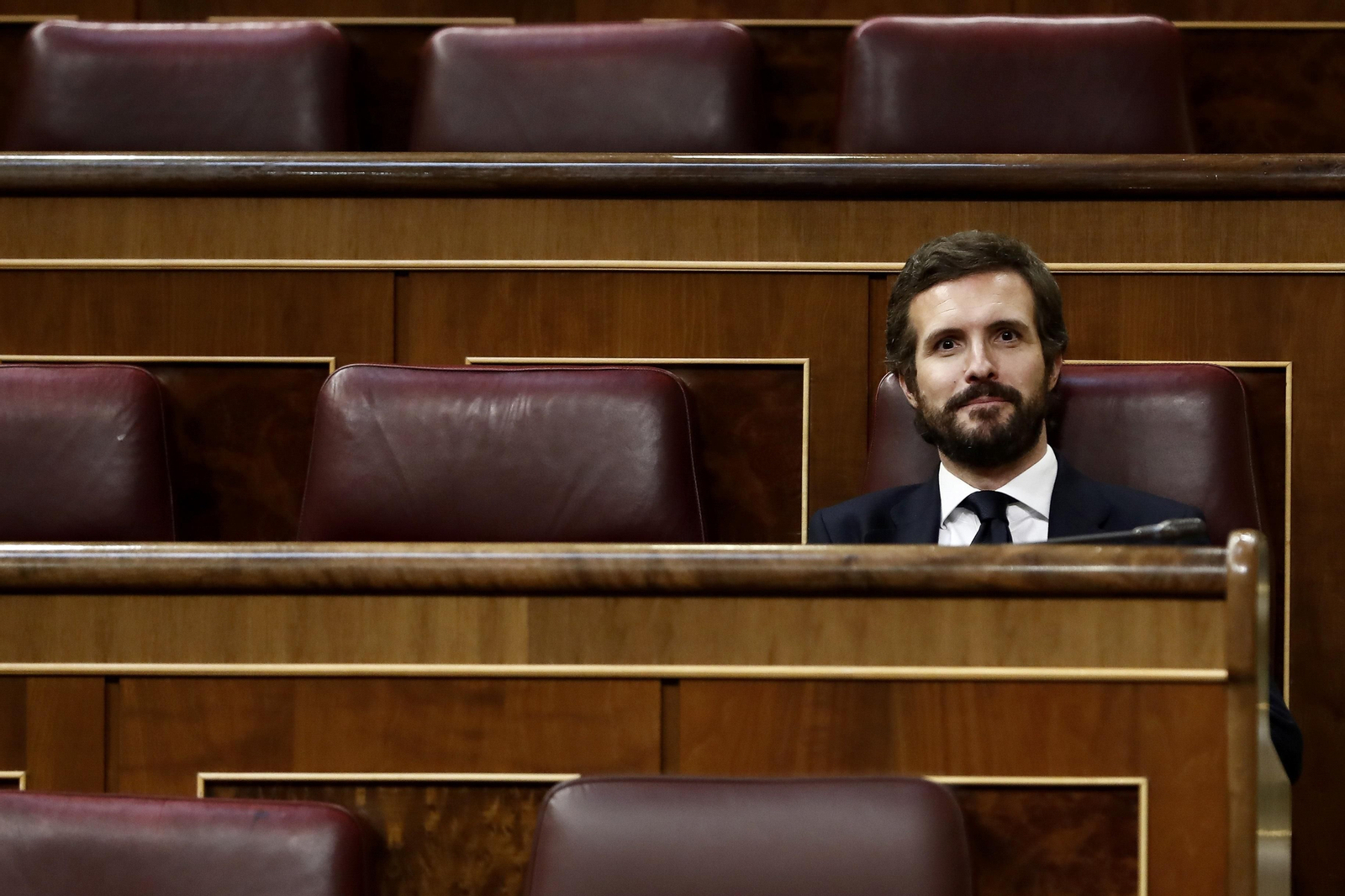 El presidente del PP, Pablo Casado
