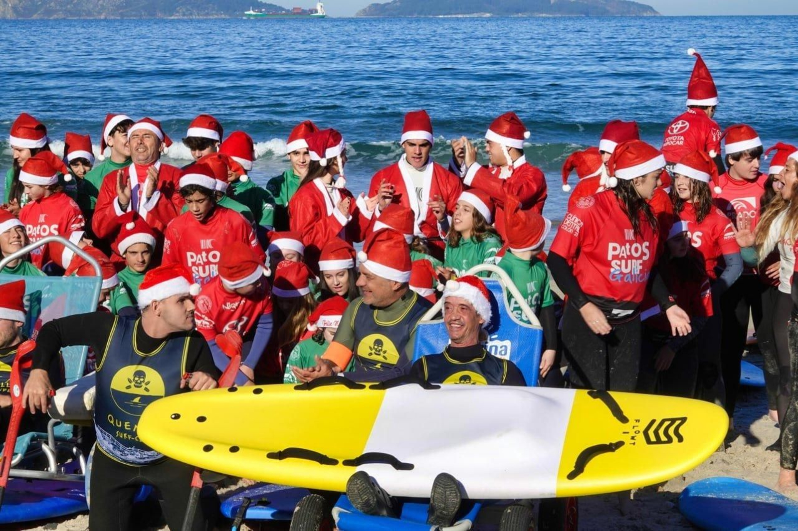 Papanoelada surfera en Patos.