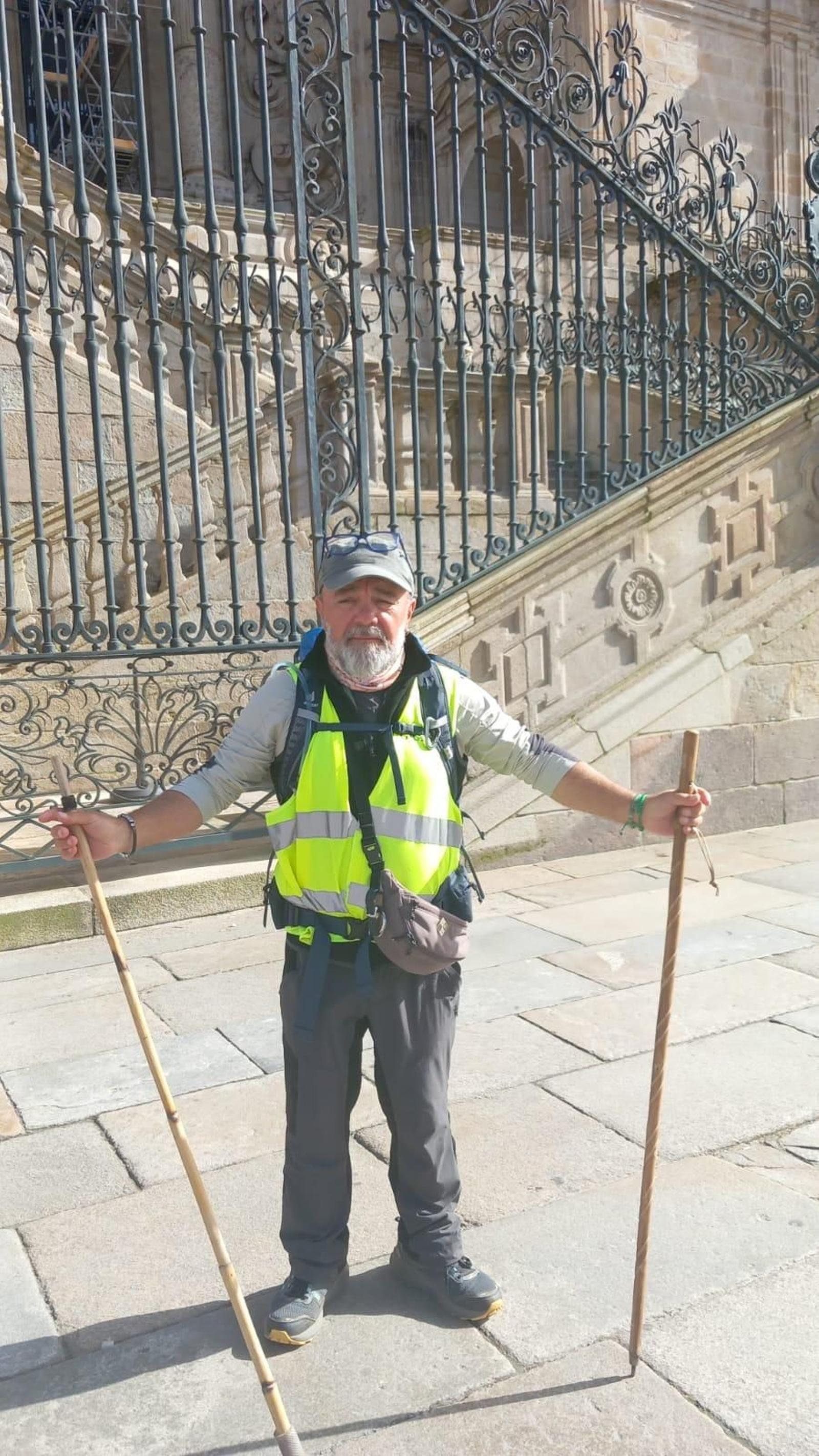 Manuel a su llegada a Santiago
