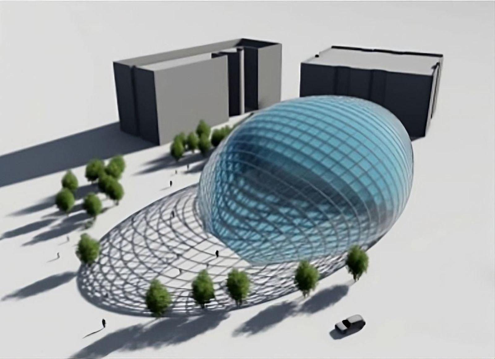 Una infografía del proyecto de la Biblioteca del Estado.