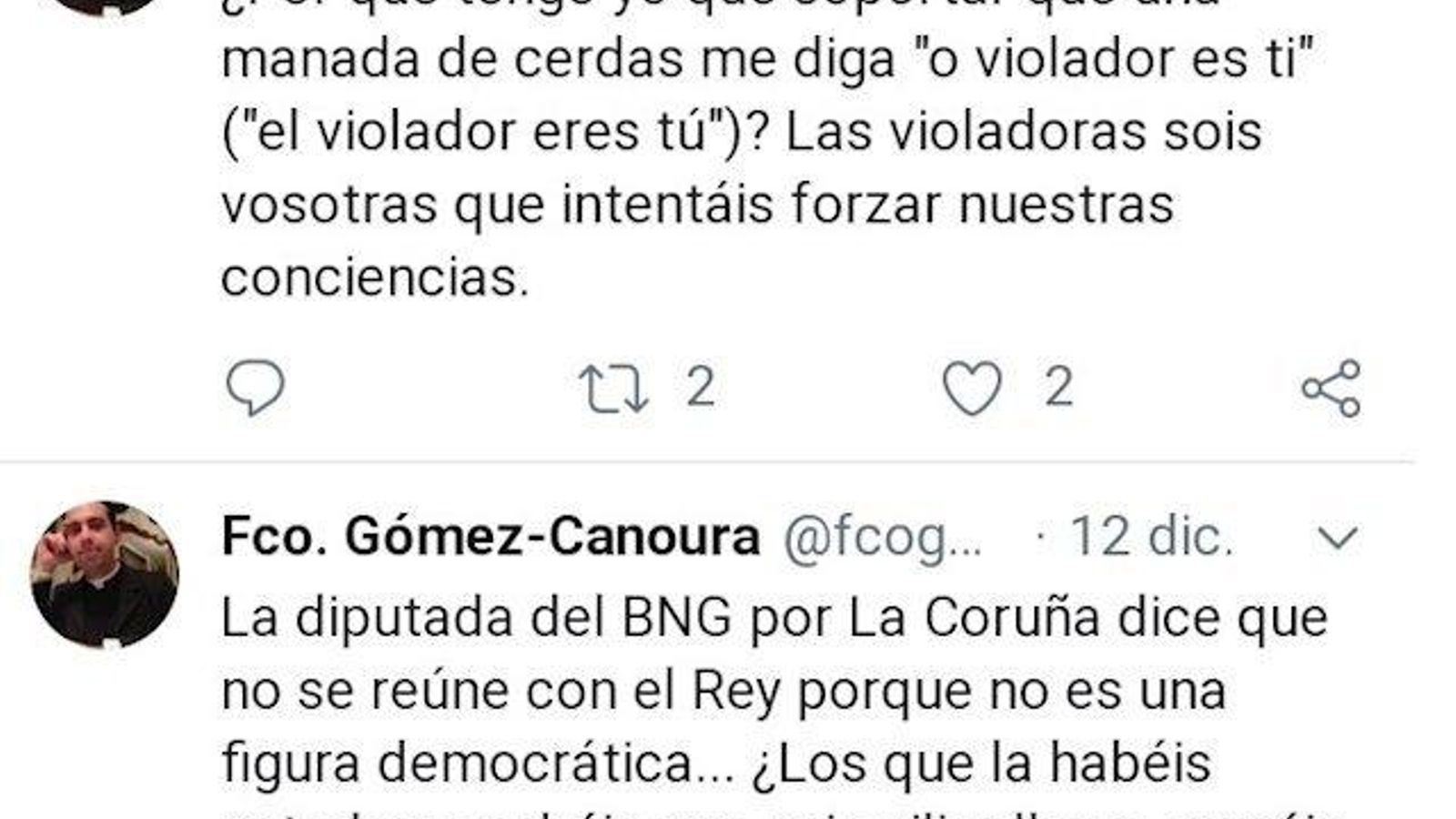 Tuits del párroco de Zas, Francisco Gómez-Canoura