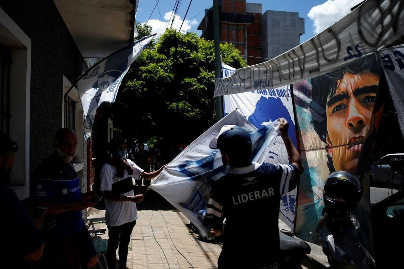 Seguidores de Maradona.