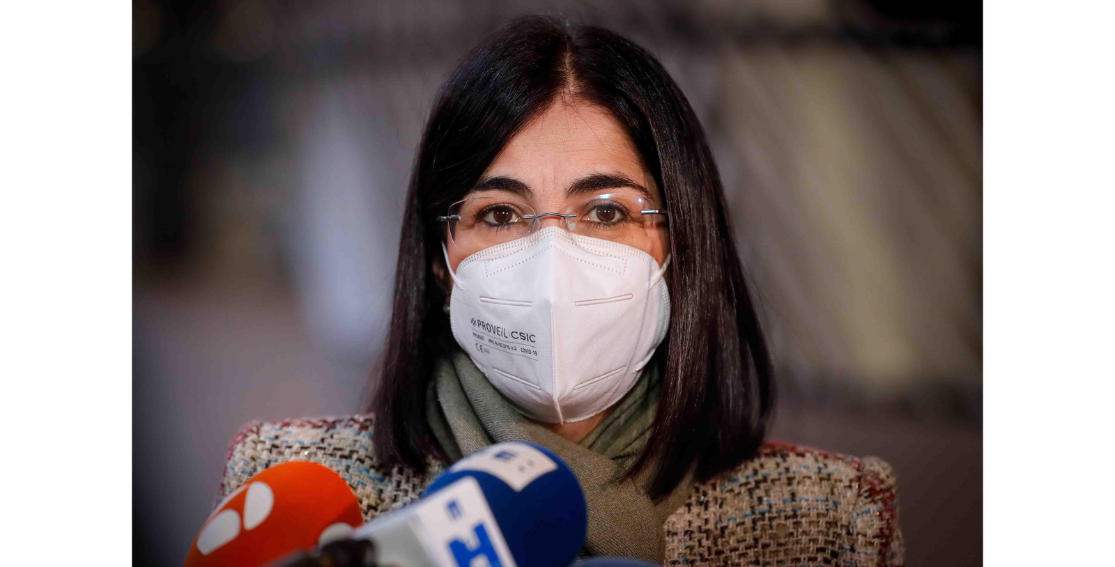 La ministra de Sanidad española, Carolina Darias. EFE/EPA/STEPHANIE LECOCQ