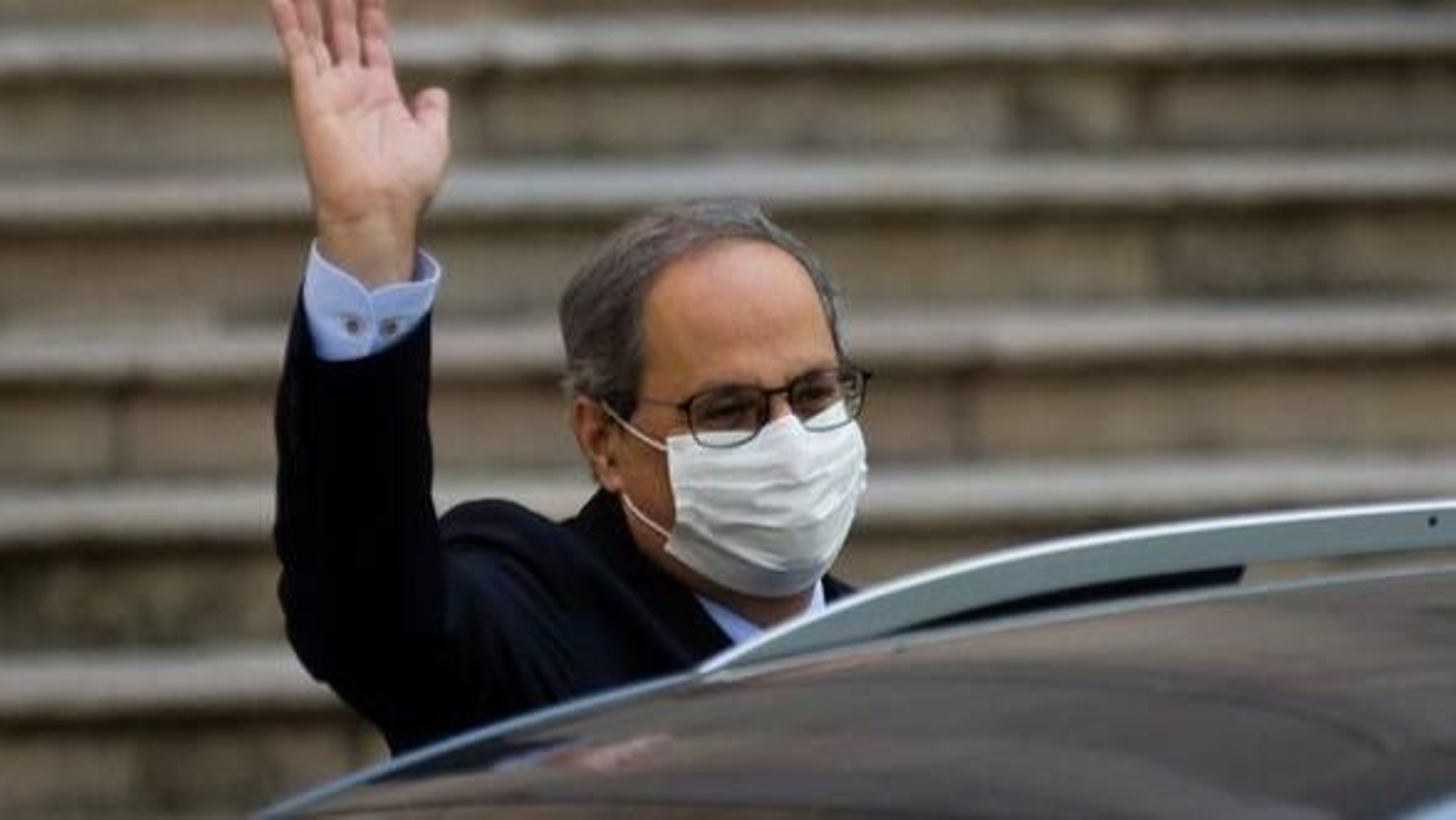 Torra, saliendo del TSJC.