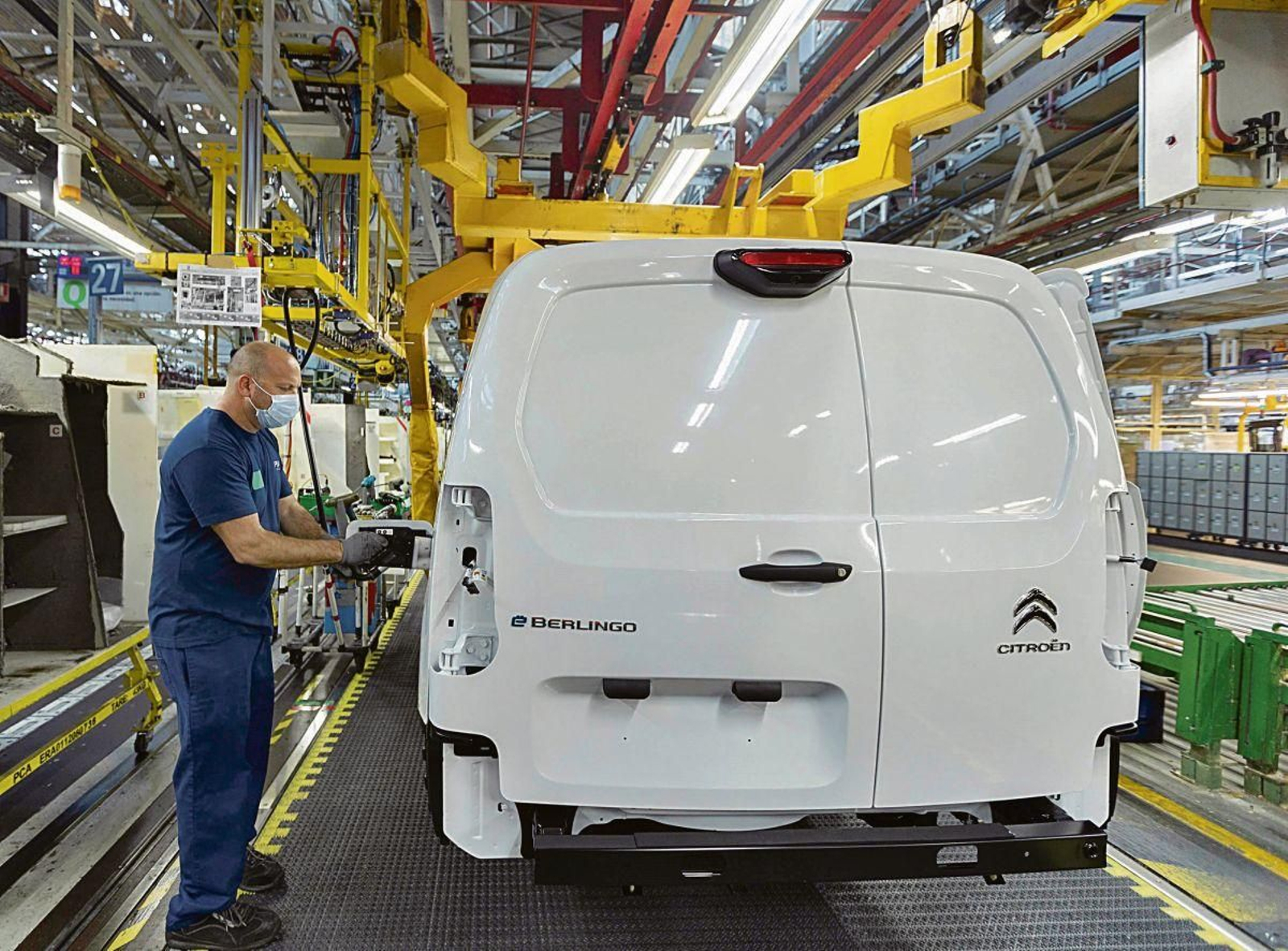 Modelo de furgoneta eléctrica que fabrica Stellantis en su planta de Vigo.