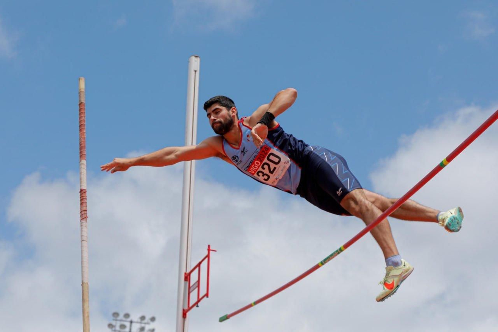 Campeonato Gallego de atletismo, en la pista de Balaídos.