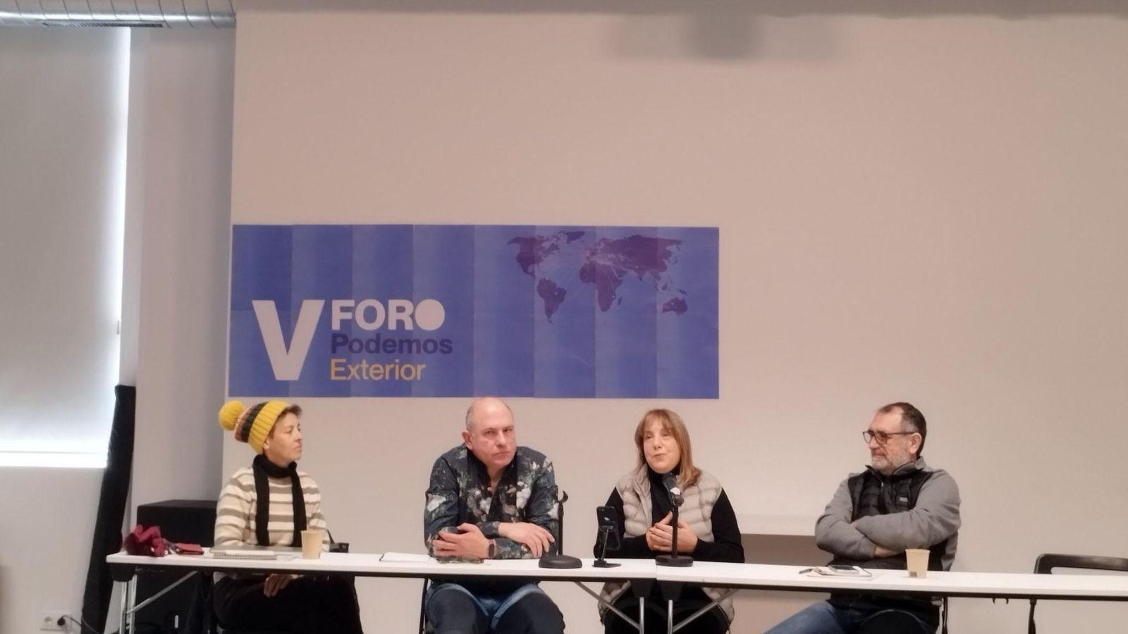 Una mesa del V Foro Exterior de Podemos