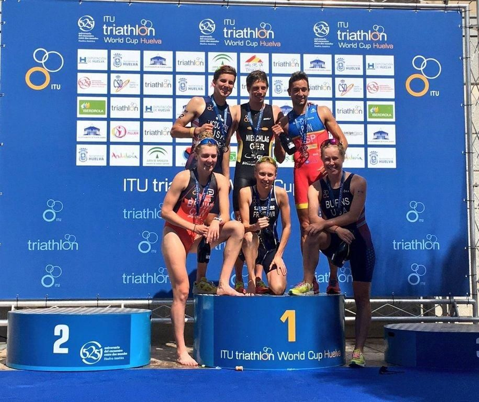 Uxío Abuín finalizó tercero en la Copa del Mundo de Huelva.