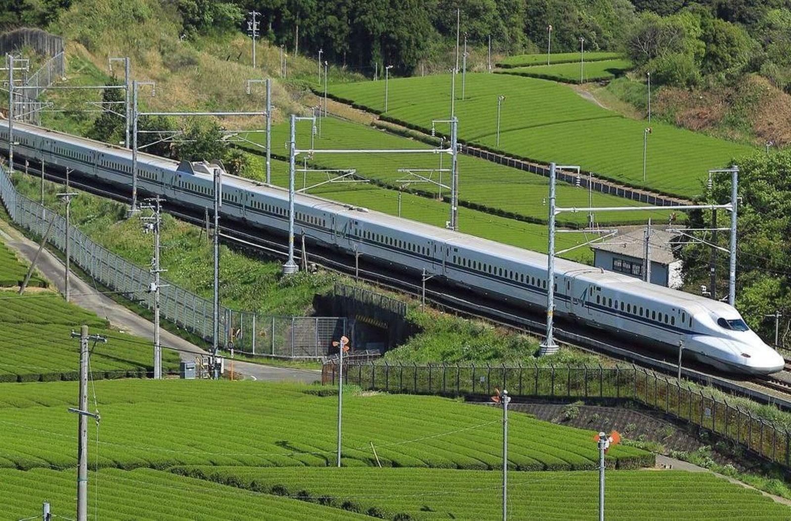 Recreación de uno de los trenes del futuro AVE de Texas.