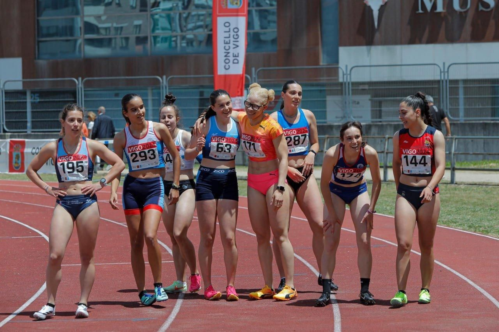 Campeonato Gallego de atletismo, en la pista de Balaídos.