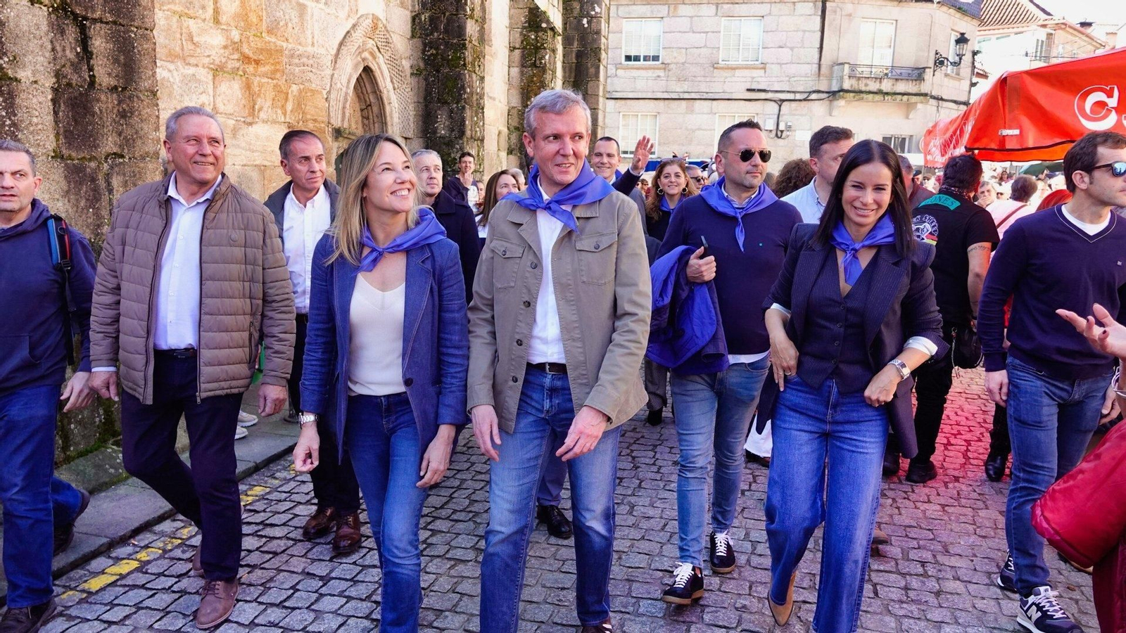 Alfonso Rueda y Marta Fernández-Tapias en San Blas.