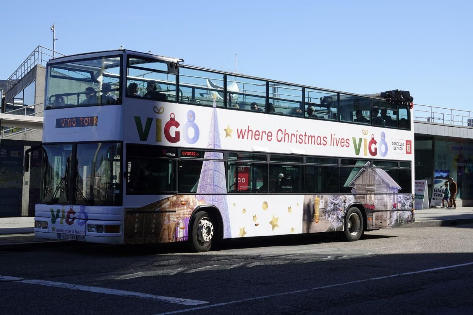 Imagen de archivo del bus turístico de Vigo.