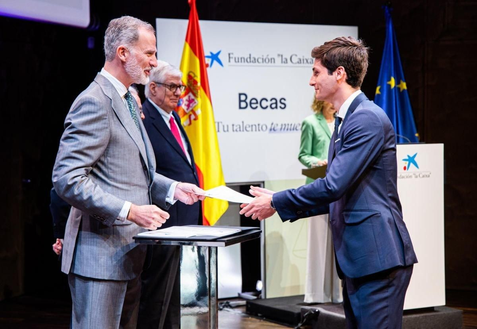 Ignacio Rodríguez de Castro, con el Rey.