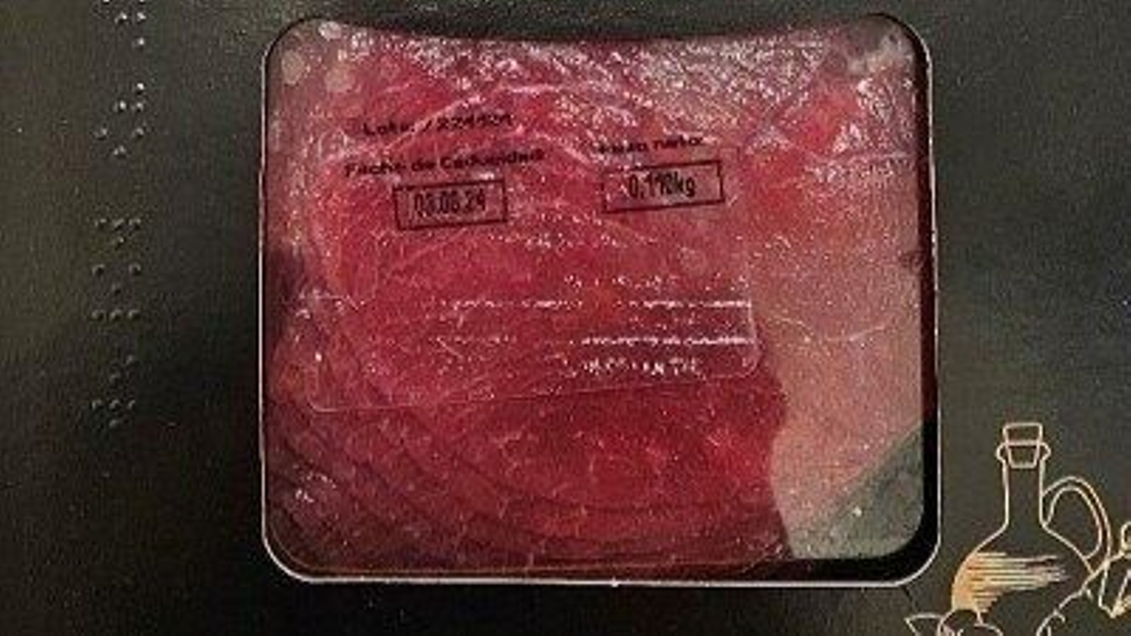 Carpaccio afectado por la alerta.