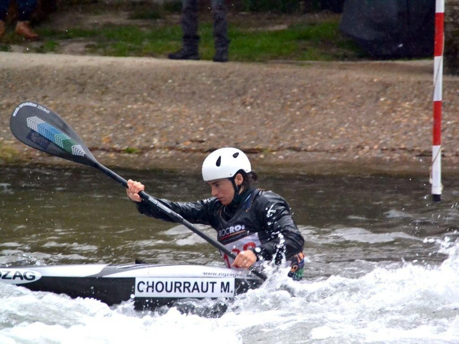Maialen Chourraut, en pleno esfuerzo en Mondariz Balneario.