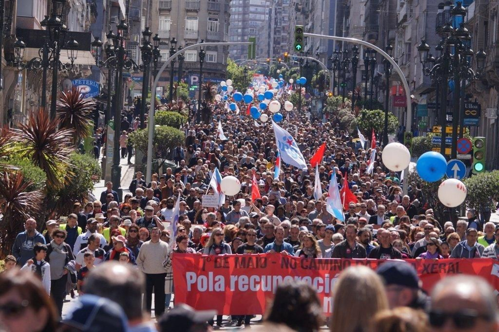 La manifestación de la CIG en Vigo  07