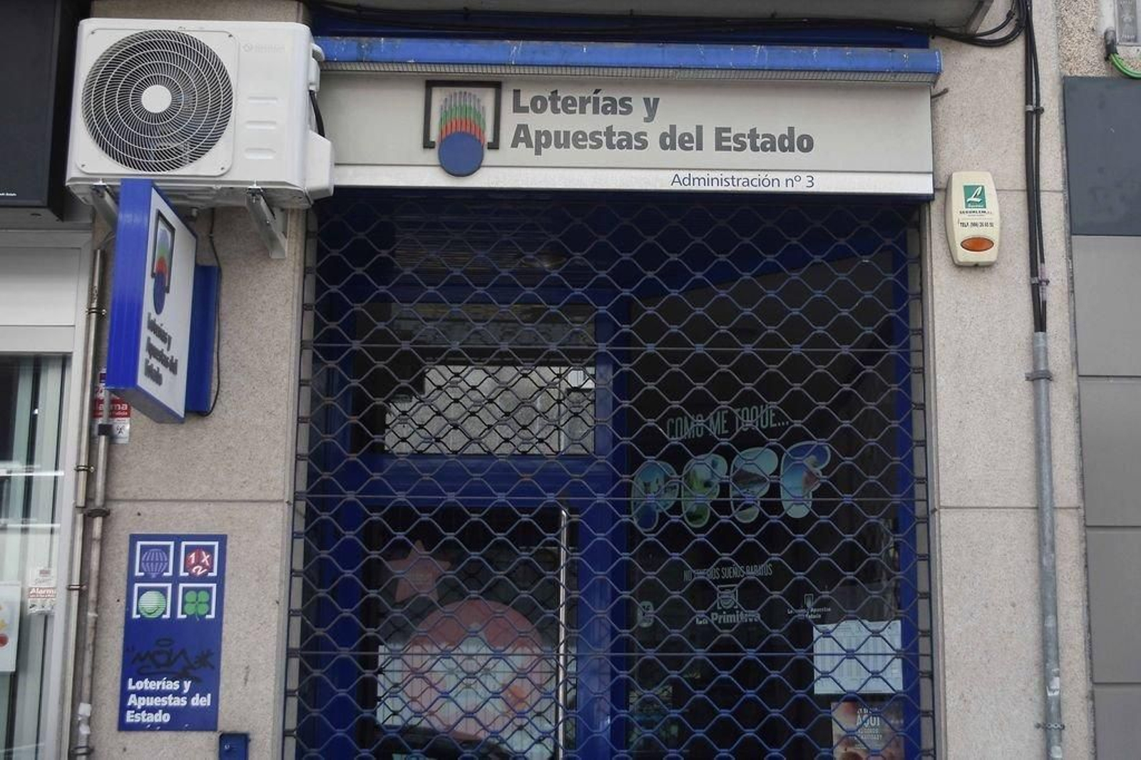 La administración donde se selló, en As Travesas.