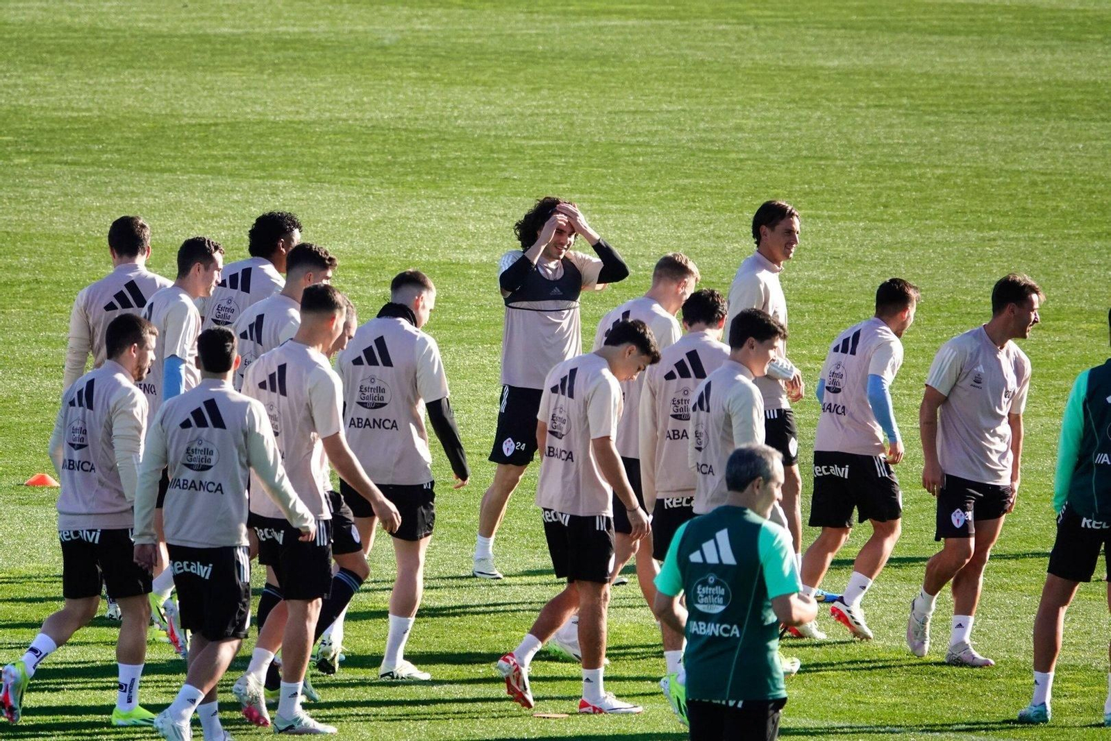 Entrenamiento Celta en Cidade deportiva en Mos.