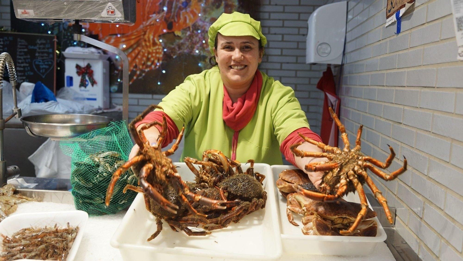 Esacasas centollas ayer en el Progreso.
