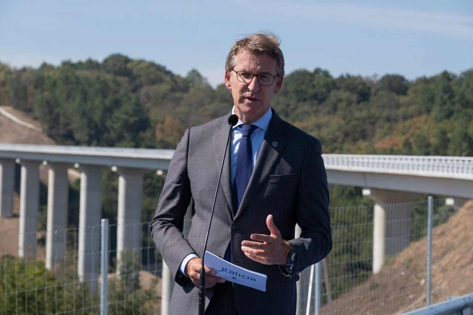 Feijóo, el viernes en Ourense en la apertura del nuevo enlace del polígono de San Cibrao con la autovía A-52.