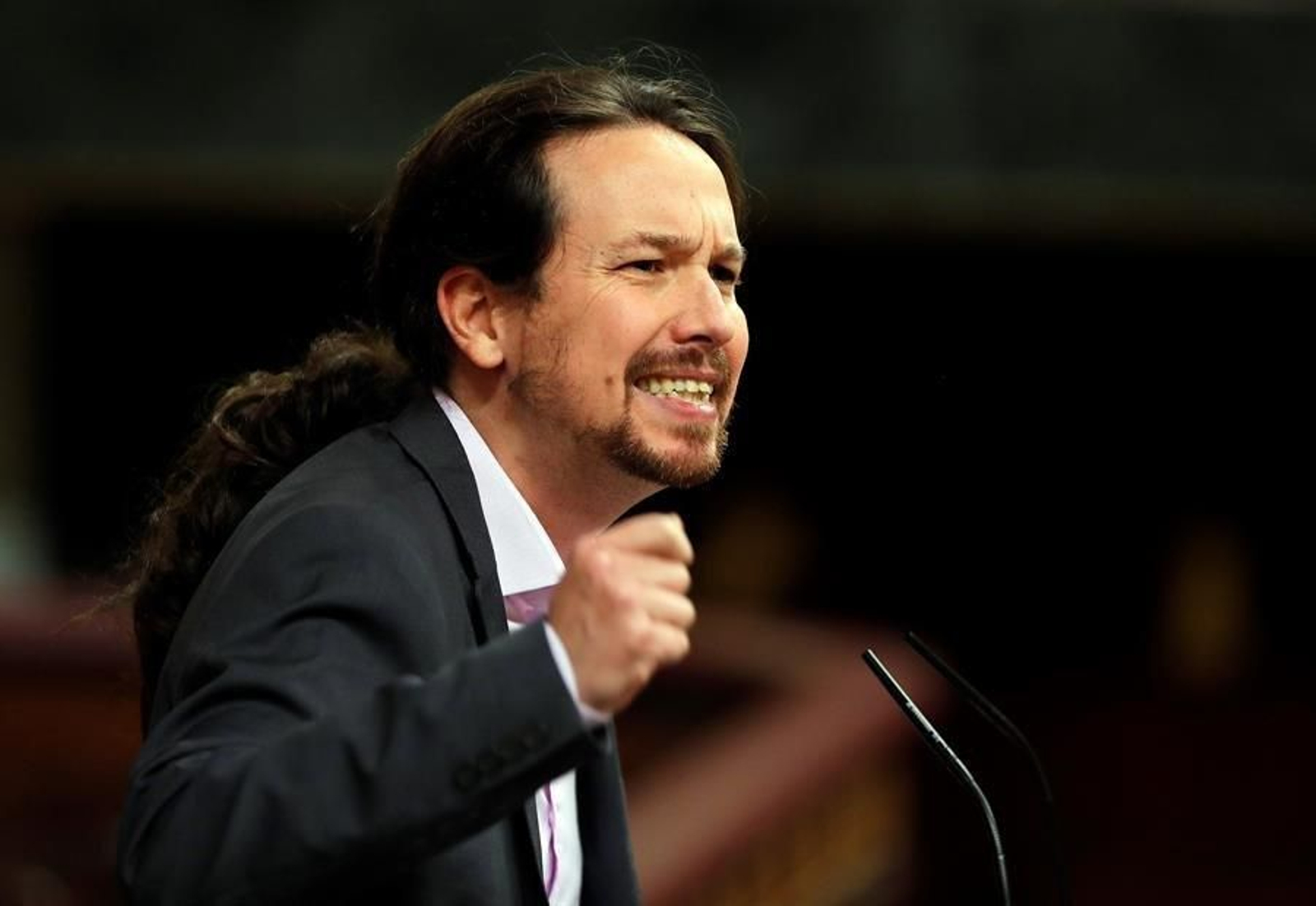 El líder de Unidas Podemos, Pablo Iglesias