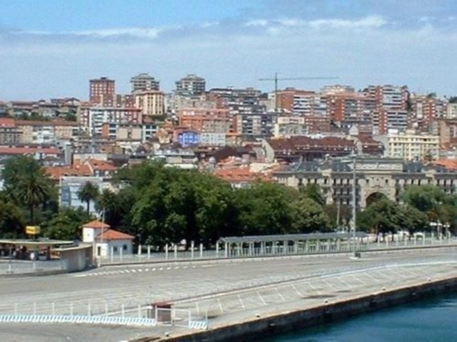 Vista de la localidad de Santander.