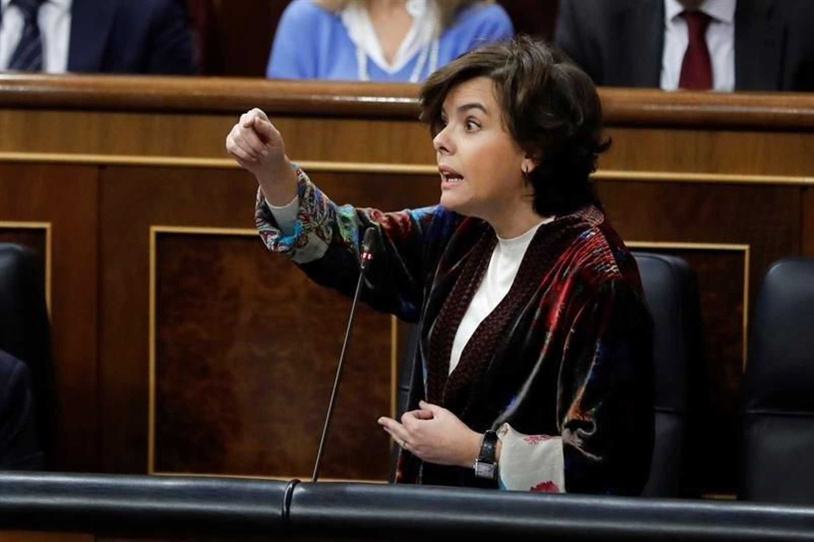 La vicepresidenta del Gobierno, Soraya Sáenz de Santamaría