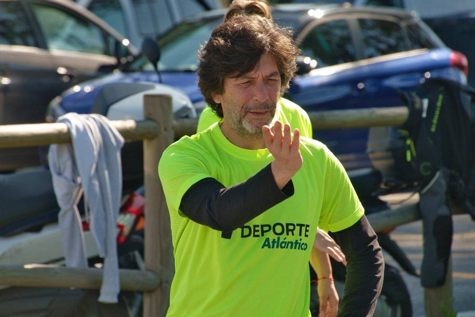 Sesión de taichí de +Deporte Atlántico en Samil.