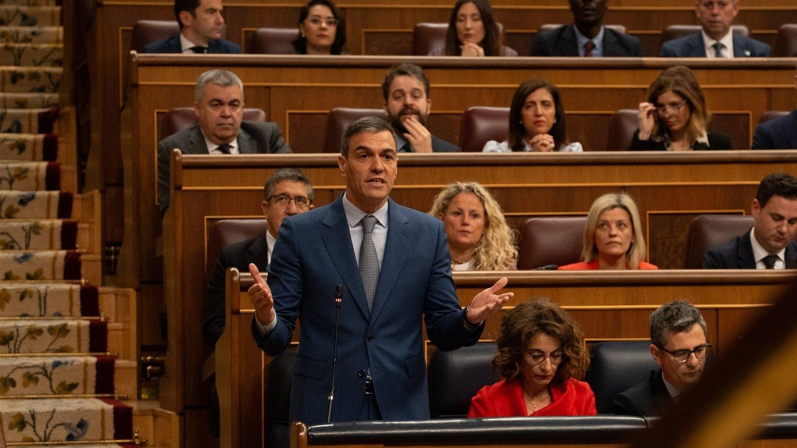 Pedro Sánchez en el Congreso. // Europa Press