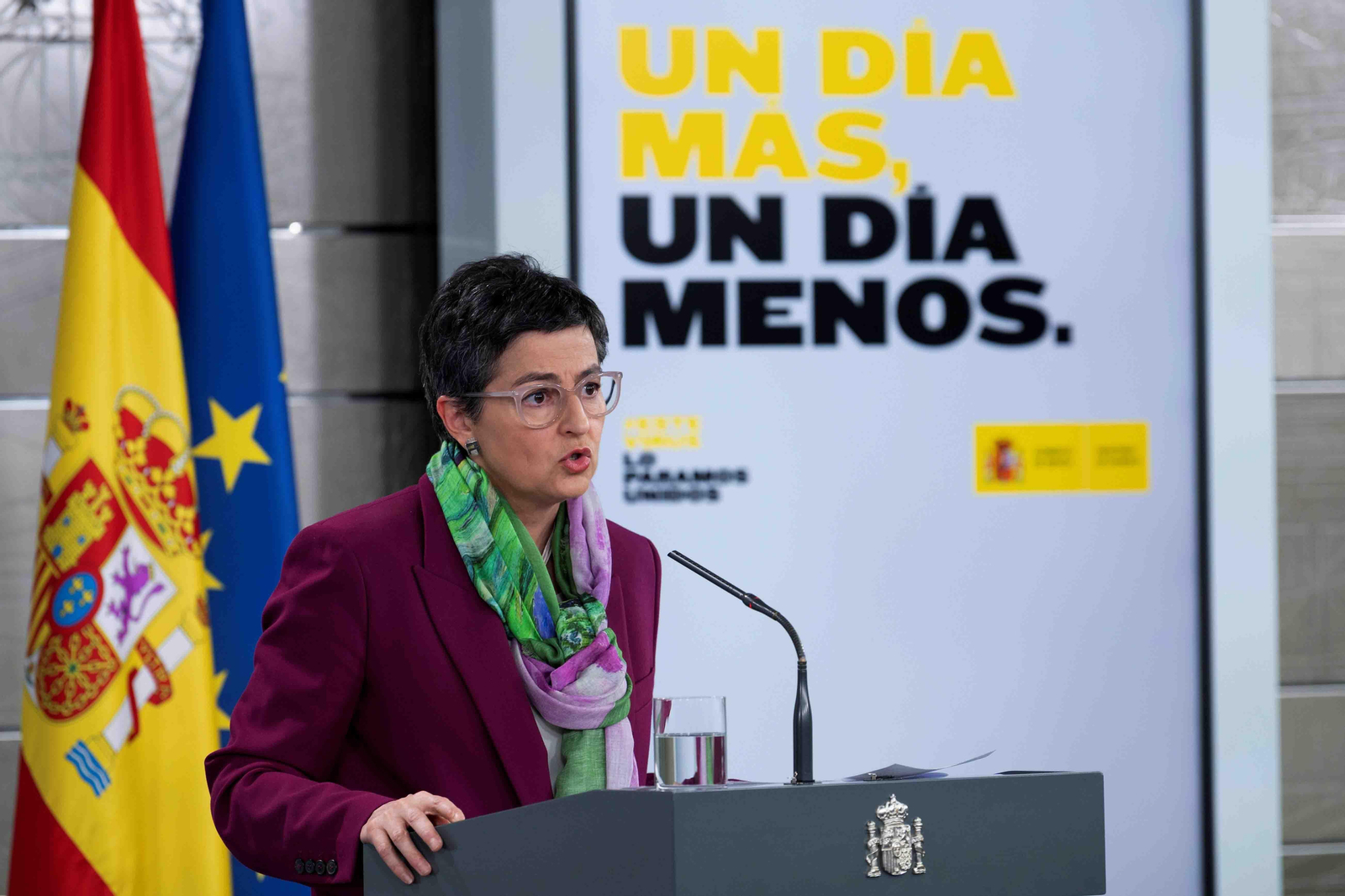 Fotografía facilitada por Moncloa de la ministra de Asuntos Exteriores Arancha González Laya. EFE/POOL MONCLOA/BORJA PUIG DE LA BELLACASA