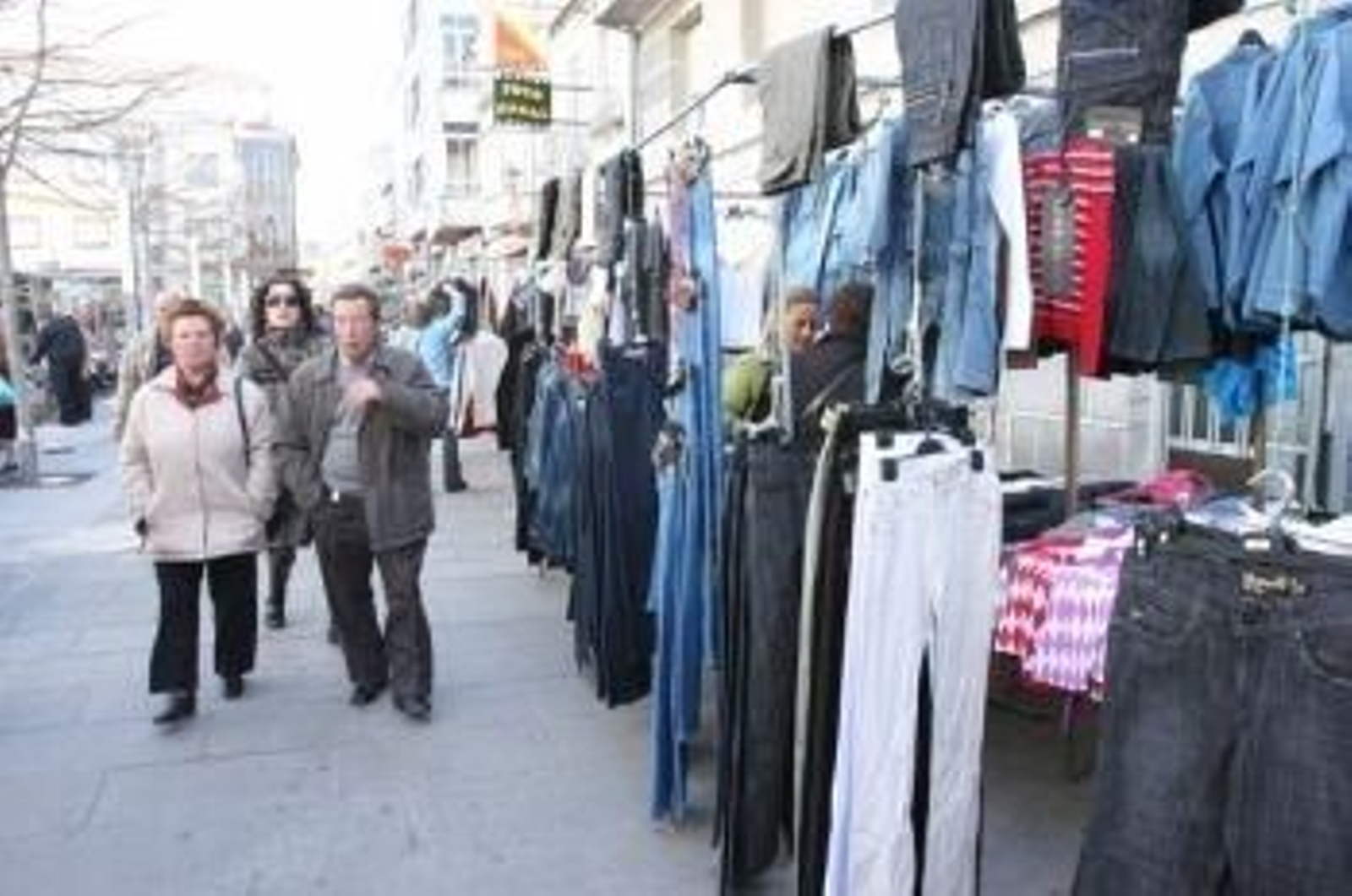 Imagen de archivo de un puesto en una feria.