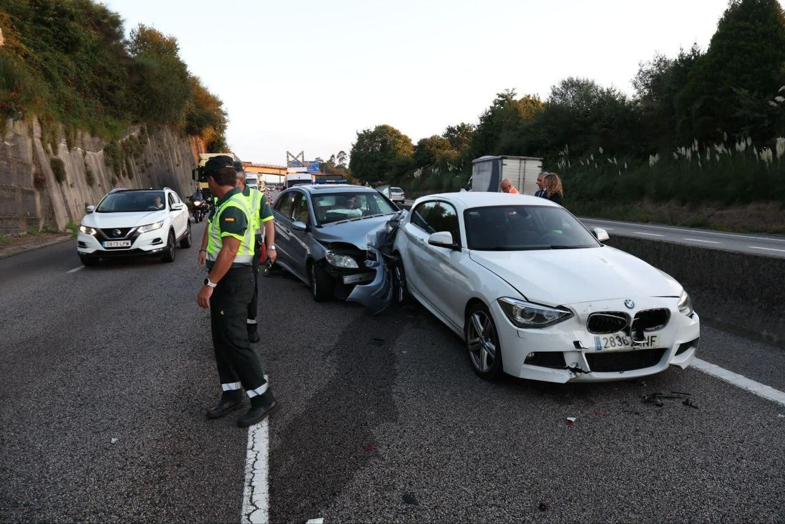 Accidente múltiple en Puxeiros. // Alberte