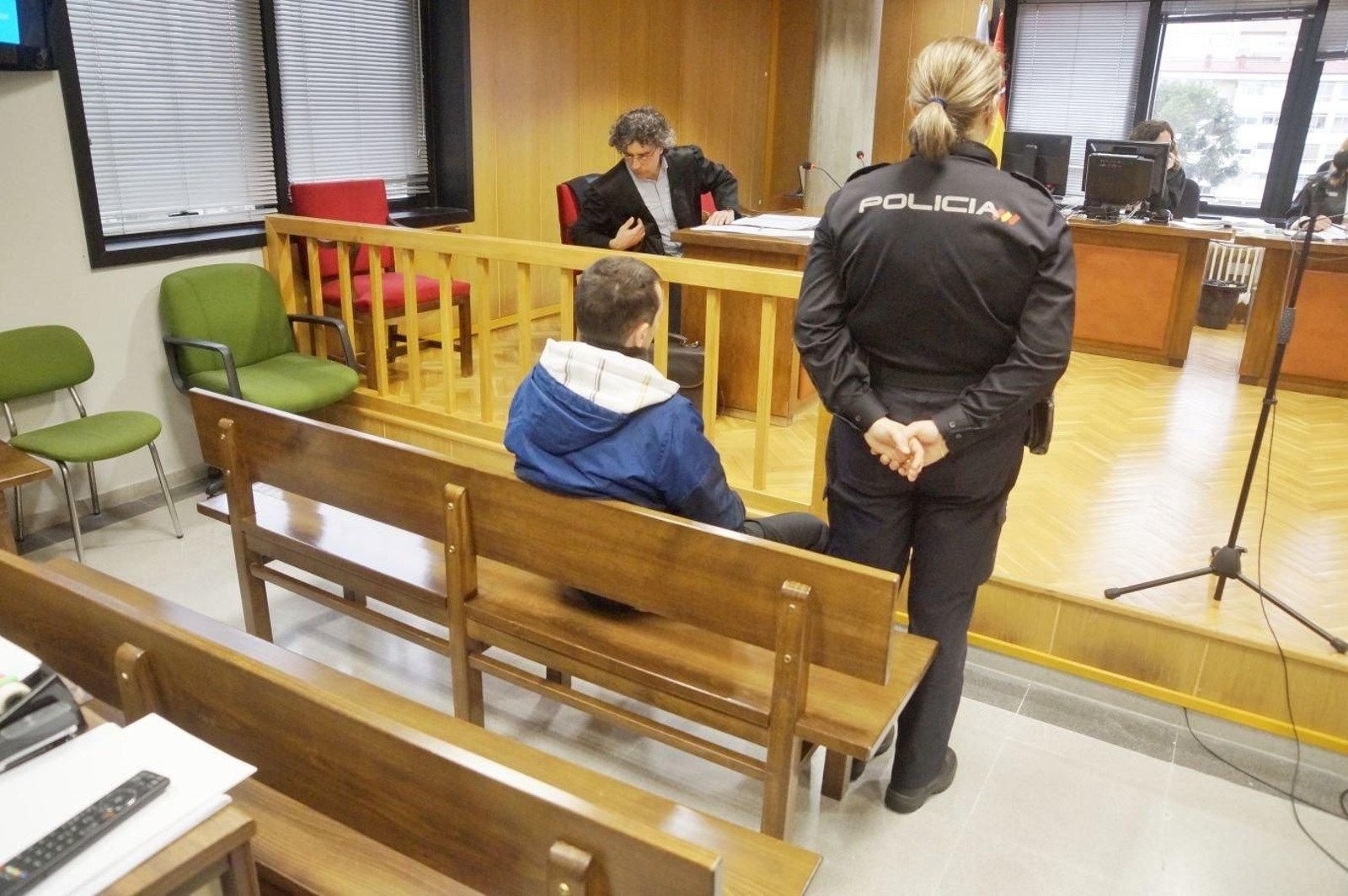 La sala del juzgado esta mañana // Vicente Alonso