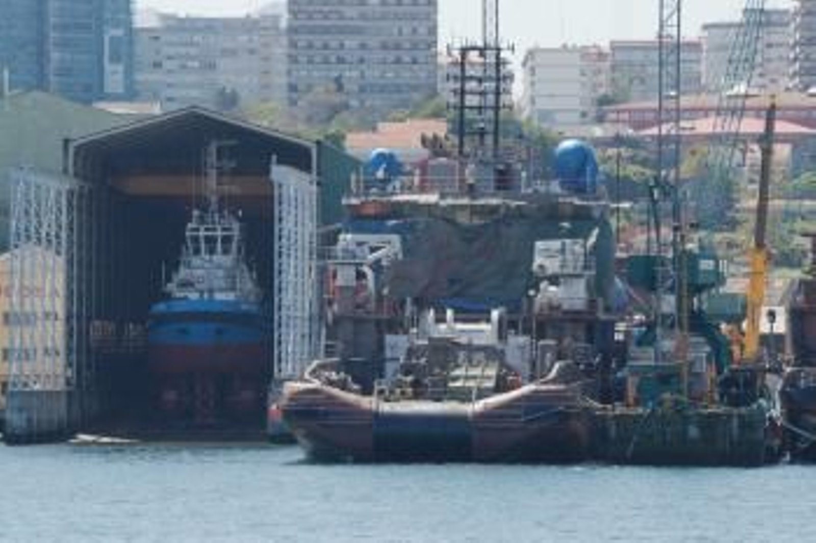 Instalaciones del astillero Cardama, que construye y repara barcos.