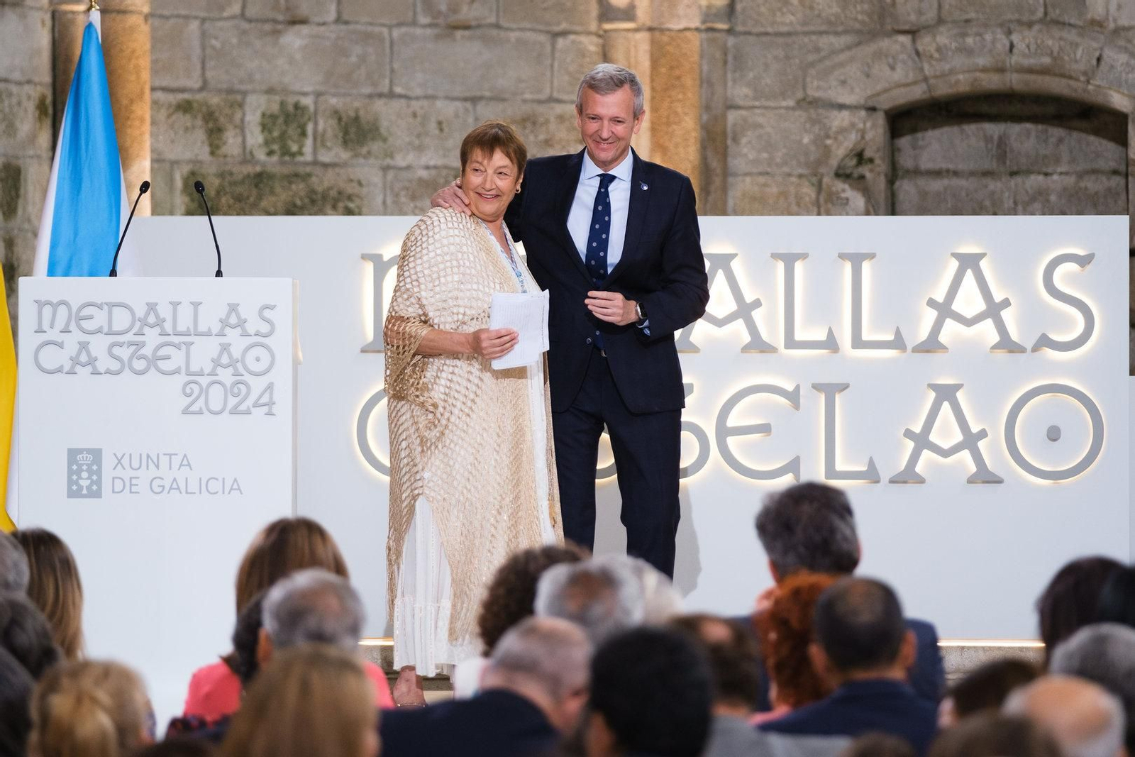 La viguesa Maite Isla en el acto de entrega de las Medallas Castelao 2024.