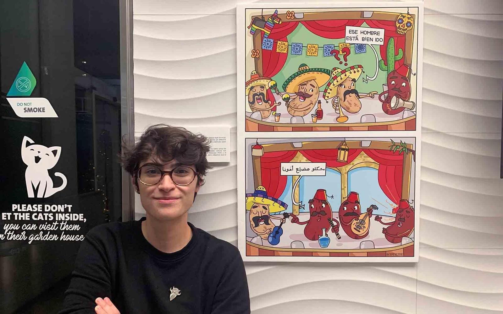 Michelle Abou Chacra, estudiante de Imagen de la Universidad Libanesa. EFE/ Anna María Guzelian