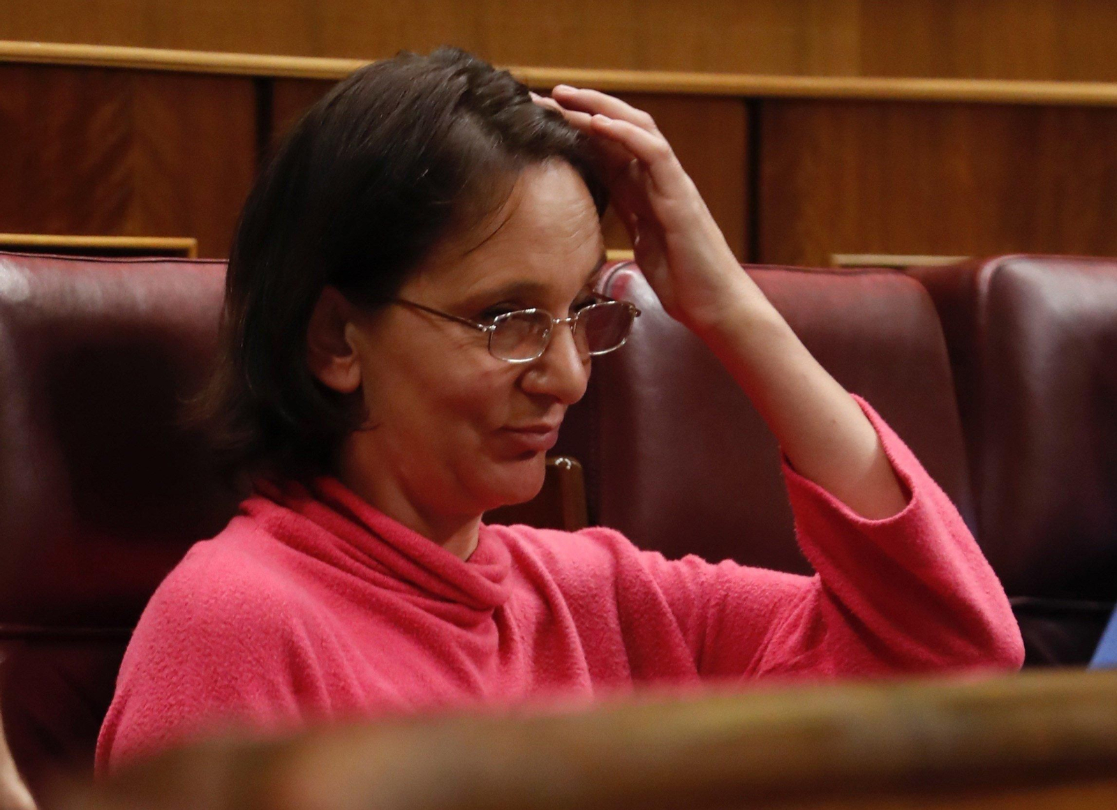 La diputada de Podemos Carolina Bescansa, durante la última sesión en el Congreso.