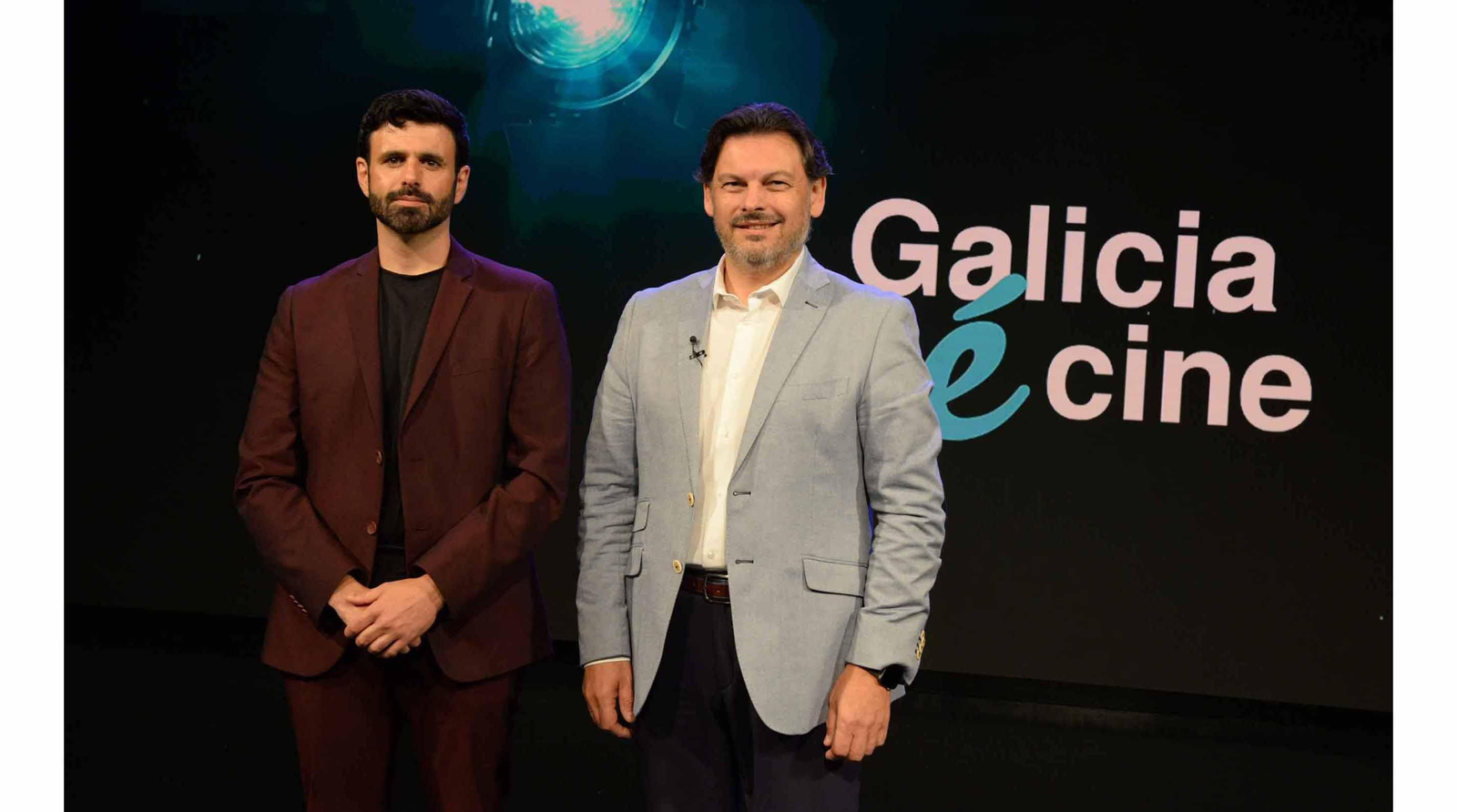 Antonio Rodríguez Miranda y Ghaleb Jaber Martínez en la presentación del ciclo "Galicia é Cine"
