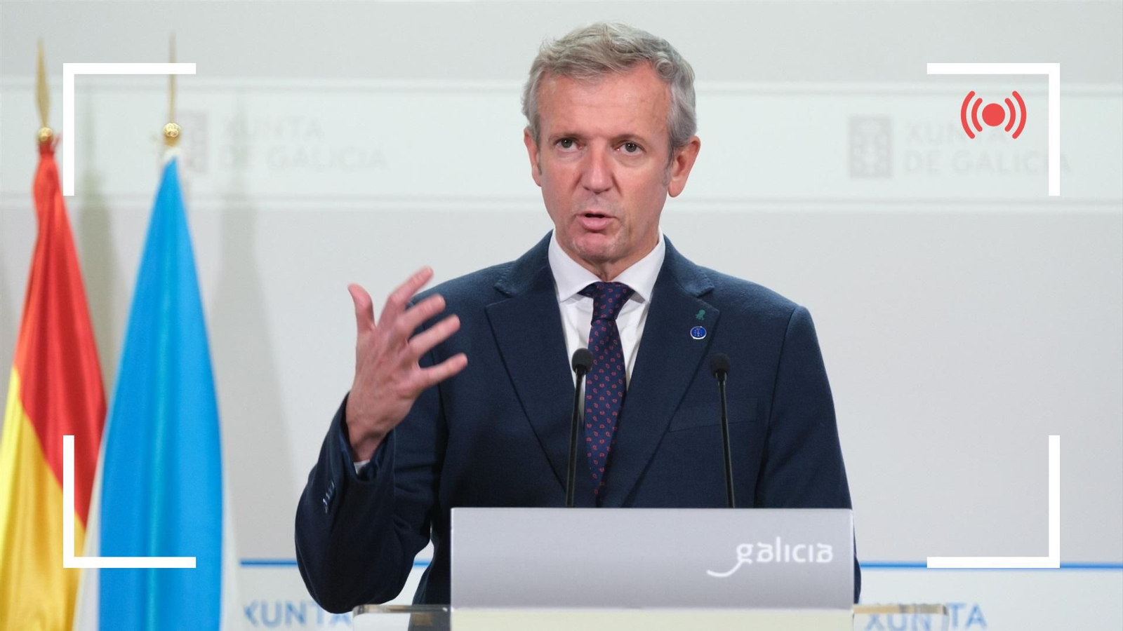 Declaración institucional de Alfonso Rueda.