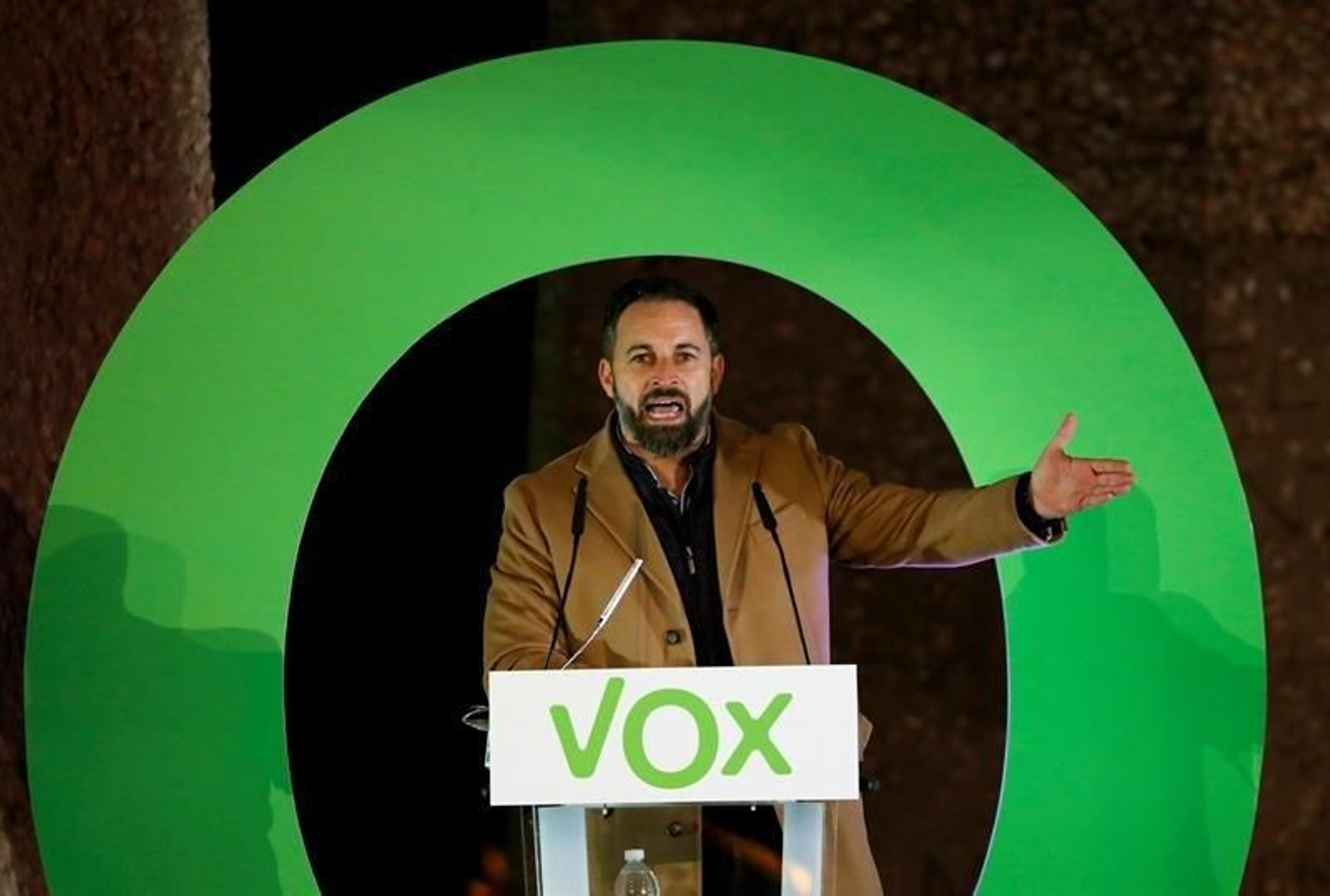 El líder de Vox, Santiago Abascal