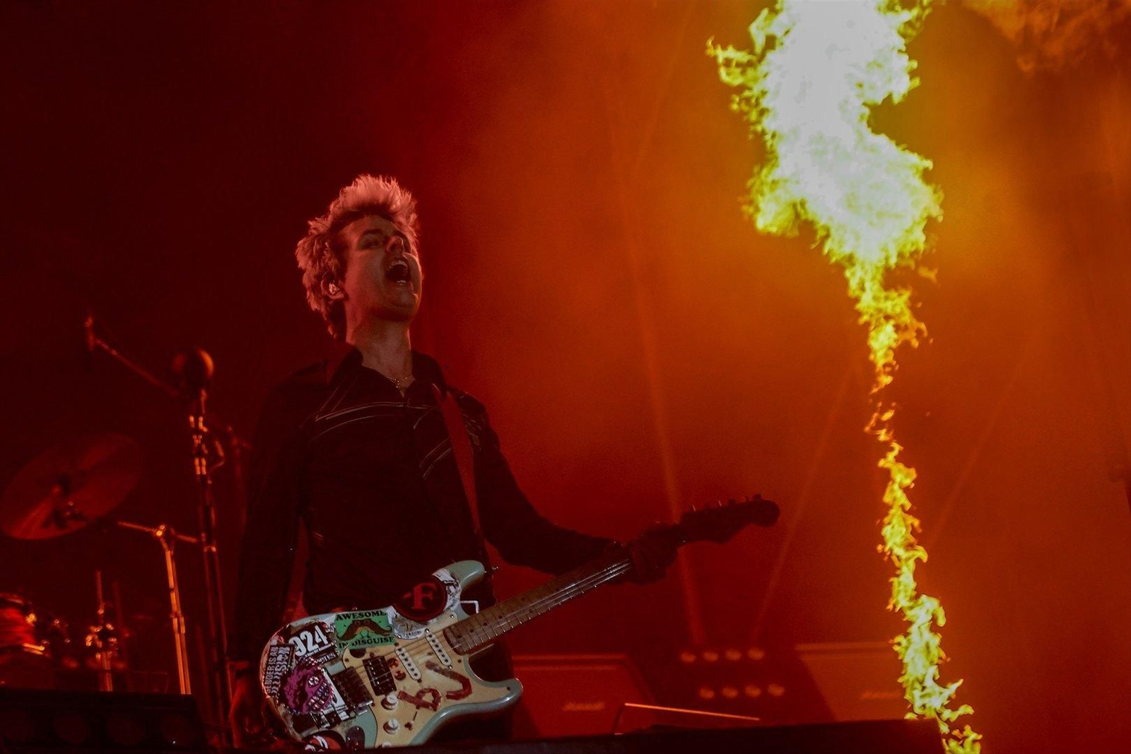 El grupo Green Day actuó el jueves en O Son do Camiño 2024.