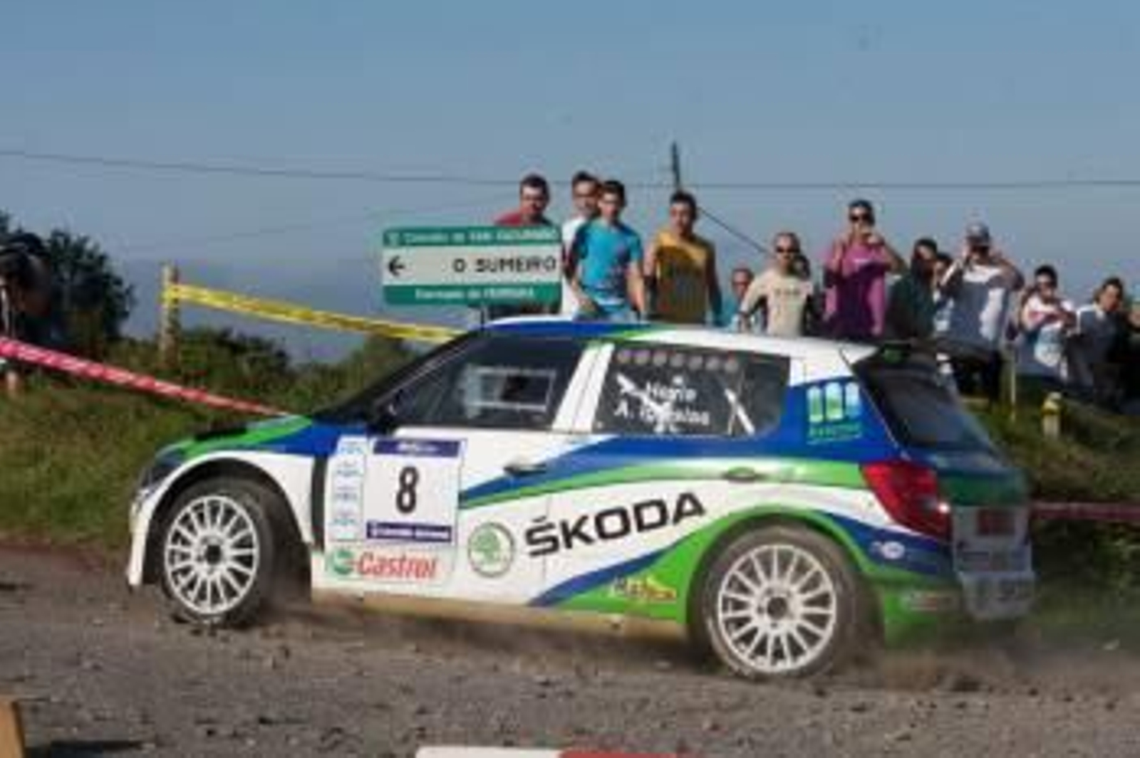 El poleso Alberto Hevia durante el pasado Rallye de Ferrol (Foto: Archivo)