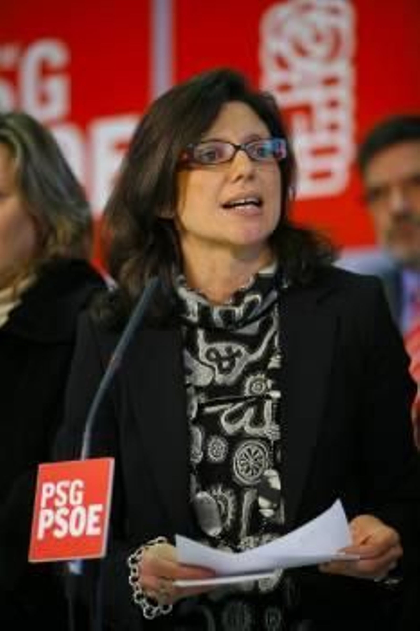 María José Caride, en un acto público del PSdeG. (Foto: ARCHIVO)