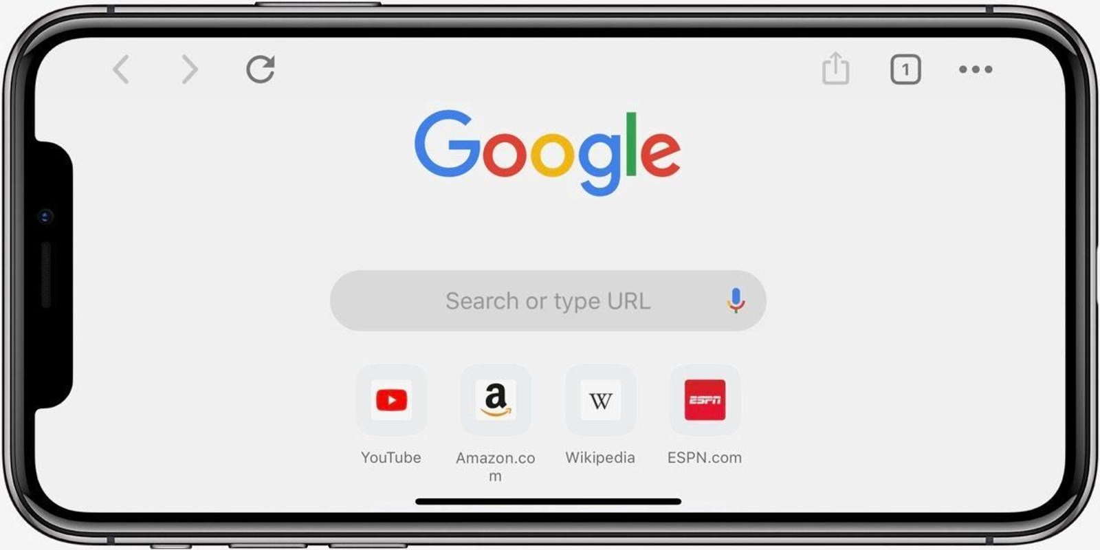 Google en un iPhone