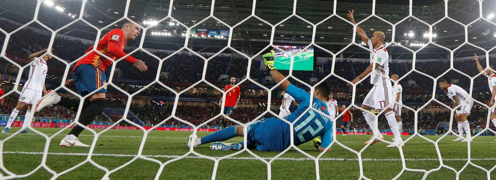 Aspas marca el 2-2 ante Marruecos